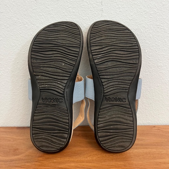 Vionic Danita Faux Leather Thong Slingback Sandals Orthopedic Arch Support 9 - Picture 3 of 6